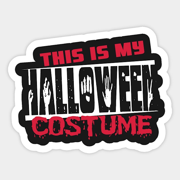 This is my Halloween costume Sticker by nektarinchen